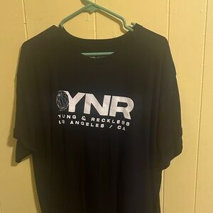 Young & Reckless Black Tee with White YNR Logo